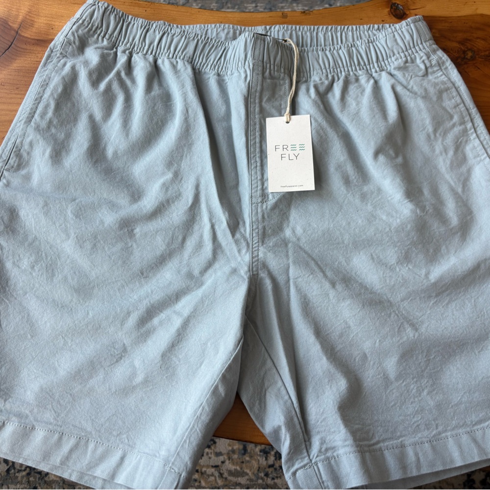 Free Fly Apparel Light Gray Men's Flat Front Shorts